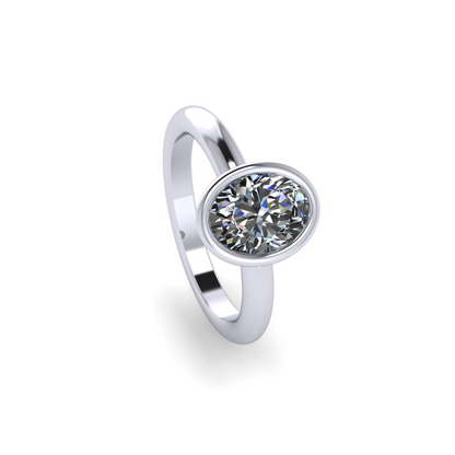 Aria Oval Diamond Ring